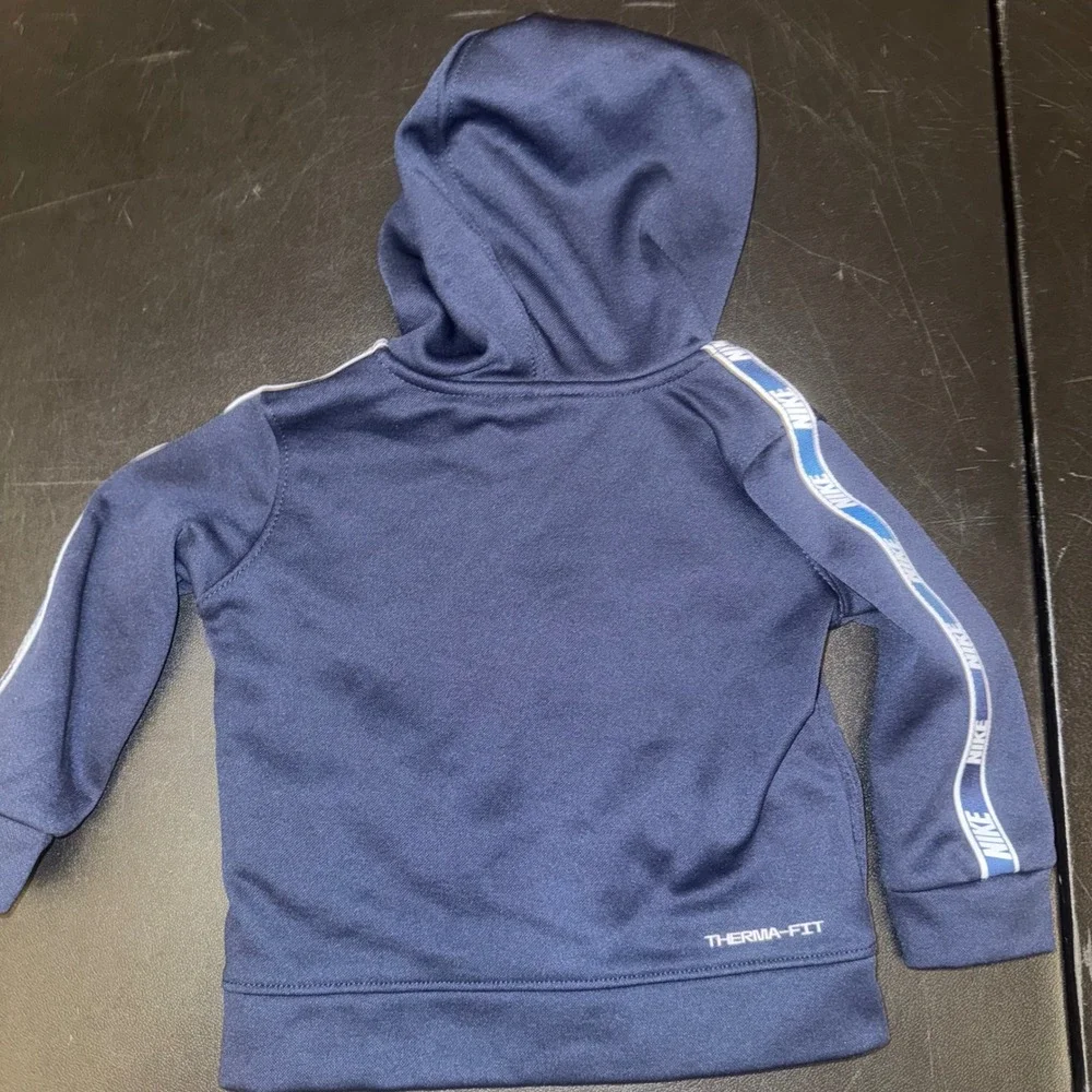 Nike Toddler Boys Therma-FIT Track Jacket Bundle Navy Blue Grey 12M Lot of 2